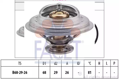 Термостат FACET для PEUGEOT 205 I (741A/C) 1.7 Diesel