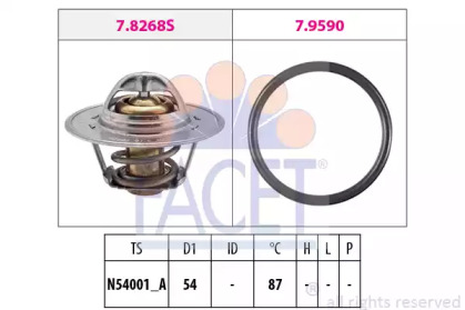 Термостат FACET для VW MULTIVAN V (7HM, 7HN, 7HF, 7EF, 7EM, 7EN) 2.0