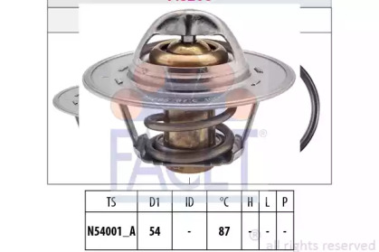 Термостат FACET для VW MULTIVAN V (7HM, 7HN, 7HF, 7EF, 7EM, 7EN) 2.0