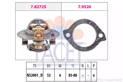 Термостат FACET для MAZDA 323 C V (BA) 1.3 16V