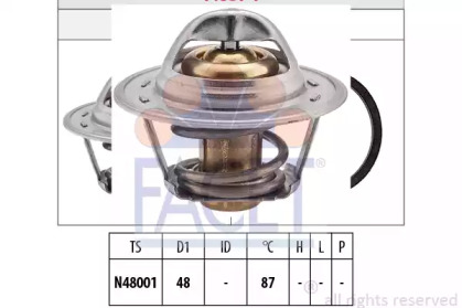 Термостат FACET для CHEVROLET NUBIRA седан 1.6