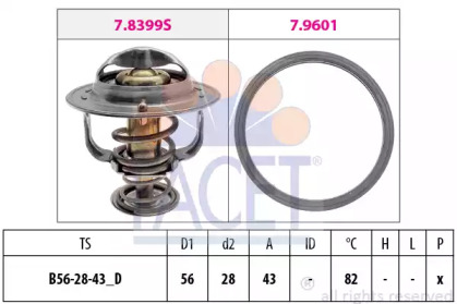Термостат FACET для MITSUBISHI GALANT V (E5_A, E7_A, E8_A) 2.0 V6-24 (E64A, E54A)