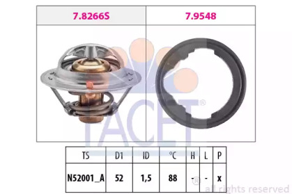 Термостат FACET для HONDA ACCORD III Aerodeck (CA) 2.0 EX (CA5)