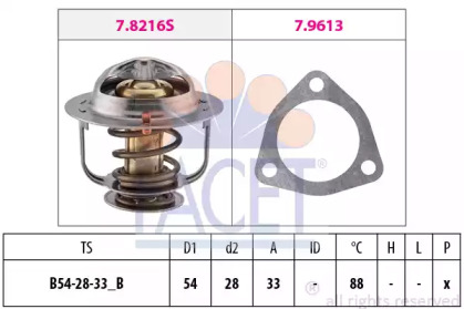 Термостат FACET для NISSAN URVAN Фургон (E24) 2.5 D