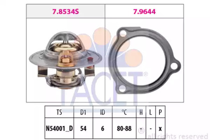 Термостат FACET для MAZDA 626 III Hatchback (GD) 2.0 D