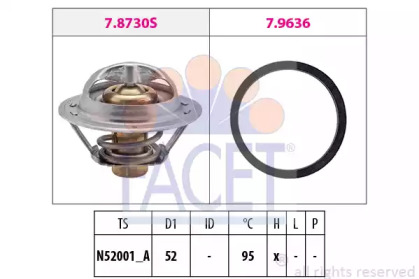 Термостат / прокладка FACET для NISSAN JUKE (F15) 1.6 DIG-T 4x4