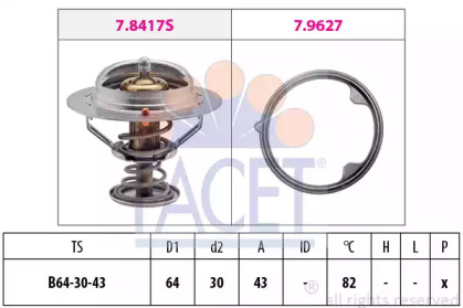 Термостат FACET для HONDA ACCORD VIII универсал (CW) 2.2 i-DTEC (CW3)
