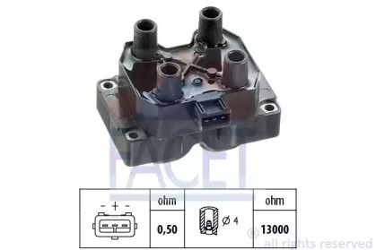 Катушка зажигания / элемент катушки зажигания FACET для ALFA ROMEO 146 (930_) 1.7 i.e. 16V (930.B1)