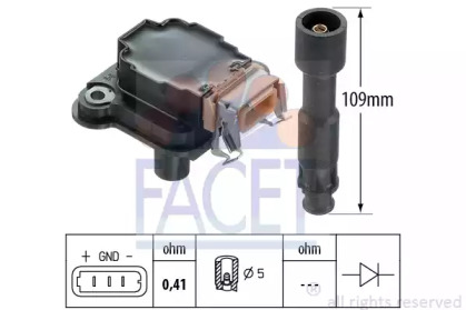 Катушка зажигания / элемент катушки зажигания FACET для VW BORA Variant (1J6) 1.8 T