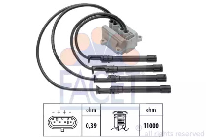 Система зажигания / накаливания FACET для NISSAN KUBISTAR (X76) 1.2 16V
