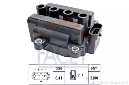 Система зажигания / накаливания FACET для NISSAN KUBISTAR (X76) 1.2 16V