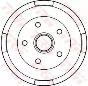 Тормозной барабан TRW для MAZDA 626 III Hatchback (GD) 2.0 D