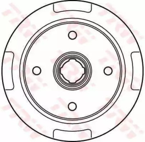 Тормозной барабан TRW для MAZDA 323 III Hatchback (BF) 1.4