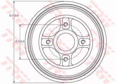 Тормозной барабан TRW для DACIA LOGAN EXPRESS (FS_) 1.6