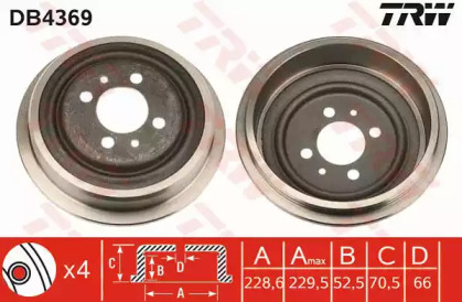 Барабанный тормозной механизм TRW для NISSAN KUBISTAR (X76) 1.5 dCi