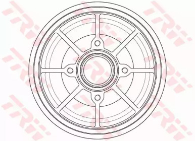 Барабанный тормозной механизм TRW для PEUGEOT 207 седан 1.4