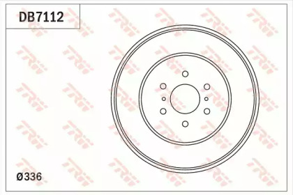 Барабанный тормозной механизм TRW для NISSAN NP300 NAVARA (D40) 2.5 dCi 4WD