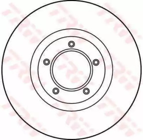 Тормозной диск TRW для FORD GRANADA (GU) 2.1 D