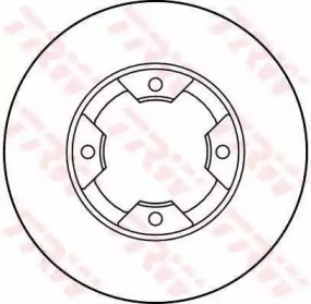 Тормозной диск TRW для NISSAN STANZA (T11) 1.8 SGL