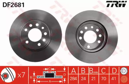 Дисковой тормозной механизм TRW для SAAB 900 II Кабриолет 2.5 -24 V6