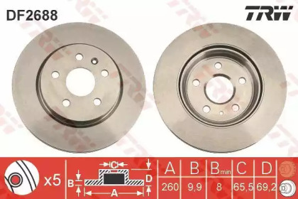 Дисковой тормозной механизм TRW для SAAB 900 II Кабриолет 2.5 -24 V6
