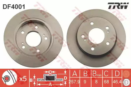 Дисковой тормозной механизм TRW для NISSAN 200 SX (S14) 2.0 i 16V