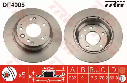 Дисковой тормозной механизм TRW для HONDA LEGEND II (KA) 3.2 i 24V (KA7)