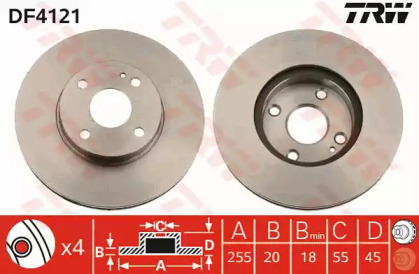 Дисковой тормозной механизм TRW для MAZDA MX-5 I (NA) 1.8