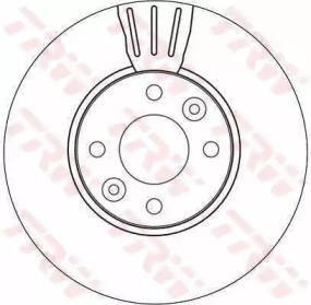 Тормозной диск TRW для NISSAN NOTE (E11, NE11) 1.5 dCi