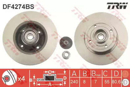 Дисковой тормозной механизм TRW для NISSAN NOTE (E11, NE11) 1.5 dCi