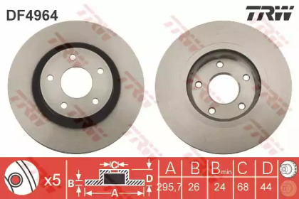 Дисковой тормозной механизм TRW для NISSAN JUKE (F15) 1.6 DIG-T 4x4