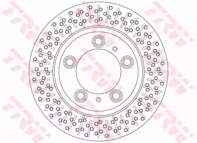 Тормозной диск TRW для PORSCHE 718 CAYMAN (982) S 2.5