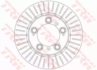 Тормозной диск TRW для PORSCHE BOXSTER (986) 2.7