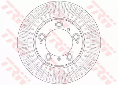 Тормозной диск TRW для PORSCHE BOXSTER (986) 2.7