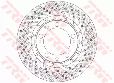 Дисковой тормозной механизм TRW для PORSCHE 911 Targa (993) 3.6 Carrera