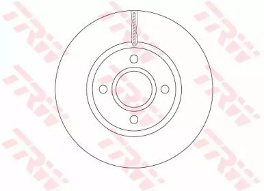 Тормозной диск TRW для FORD FIESTA VI 1.5 TDCi
