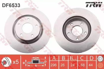Дисковой тормозной механизм TRW для NISSAN JUKE (F15) 1.6 DIG-T NISMO 4x4