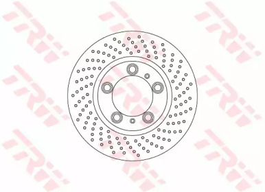 Дисковой тормозной механизм TRW для PORSCHE CAYMAN (981) GTS 3.4