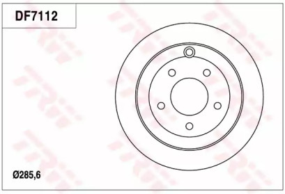 Тормозной диск TRW для MAZDA MPV I (LV) 2.5 TD