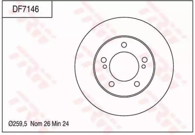 Дисковой тормозной механизм TRW для NISSAN CEDRIC Hardtop (Y31) 3.0