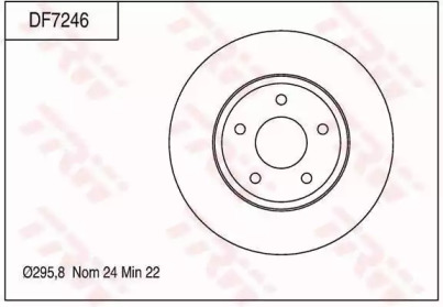 Дисковой тормозной механизм TRW для NISSAN TEANA I (J31) 2.3