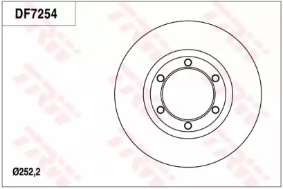 Тормозной диск TRW для ISUZU CAMPO (KB) 2.0 (KB28)