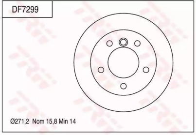 Дисковой тормозной механизм TRW для MERCEDES-BENZ SPRINTER 3-t Фургон (903) 308 CDI