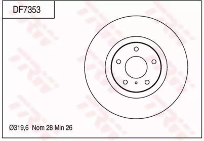 Дисковой тормозной механизм TRW для NISSAN 350 Z купе (Z33) 3.5