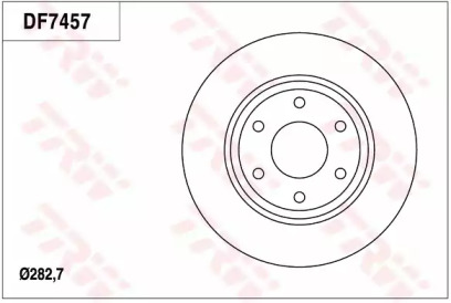 Тормозной диск TRW для NISSAN NP300 NAVARA (D40) 2.5 dCi 4WD