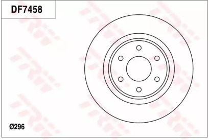 Тормозной диск TRW для NISSAN NP300 NAVARA (D40) 2.5 dCi 4WD