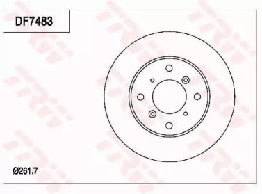 Дисковой тормозной механизм TRW для HONDA INTEGRA купе (DC2, DC4) 1.8 Type-R
