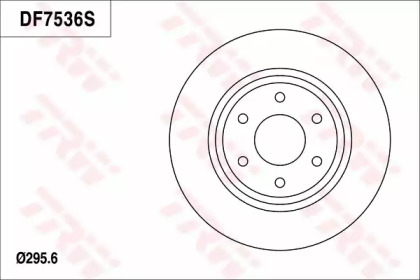 Тормозной диск TRW для NISSAN NP300 NAVARA (D40) 2.5 dCi 4WD