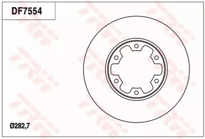 Тормозной диск TRW для NISSAN PATHFINDER II (R50) 2.7 TD 4WD