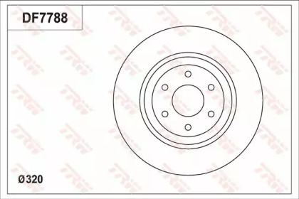 Тормозной диск TRW для NISSAN NP300 NAVARA (D40) 2.5 dCi 4WD